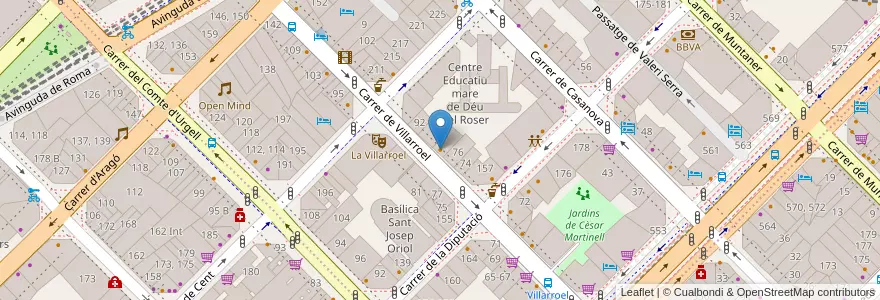Mapa de ubicacion de Sushi Yaki II en إسبانيا, كتالونيا, برشلونة, بارسلونس, Barcelona.