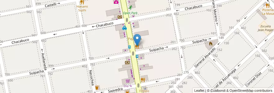 Mapa de ubicacion de SushiClub en Argentine, Province De Buenos Aires, Partido De La Matanza, Ramos Mejía.
