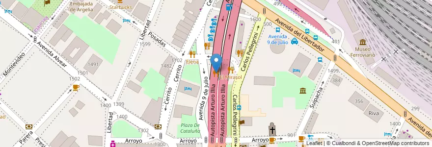 Mapa de ubicacion de SushiClub, Retiro en Argentinië, Ciudad Autónoma De Buenos Aires, Comuna 1, Buenos Aires.