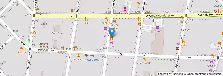 Mapa de ubicacion de SushiLife, Palermo en Arjantin, Ciudad Autónoma De Buenos Aires, Buenos Aires.