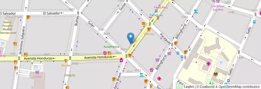 Mapa de ubicacion de SushiPop Izakaya Cnel Diaz, Palermo en 아르헨티나, Ciudad Autónoma De Buenos Aires, 부에노스아이레스, Comuna 14.