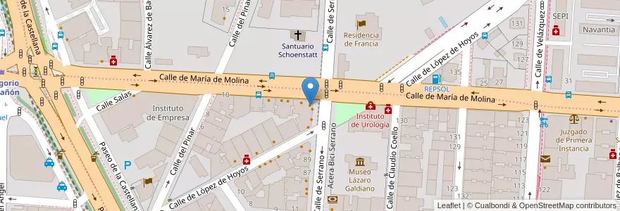 Mapa de ubicacion de Sushiwakka en Испания, Мадрид, Мадрид, Área Metropolitana De Madrid Y Corredor Del Henares, Мадрид.