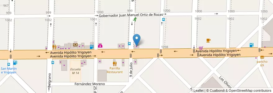 Mapa de ubicacion de Suspension Moron en Argentinië, Buenos Aires, Partido De Morón, Morón.