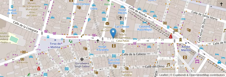 Mapa de ubicacion de Swing Maniacs en İspanya, Comunidad De Madrid, Comunidad De Madrid, Área Metropolitana De Madrid Y Corredor Del Henares, Madrid.