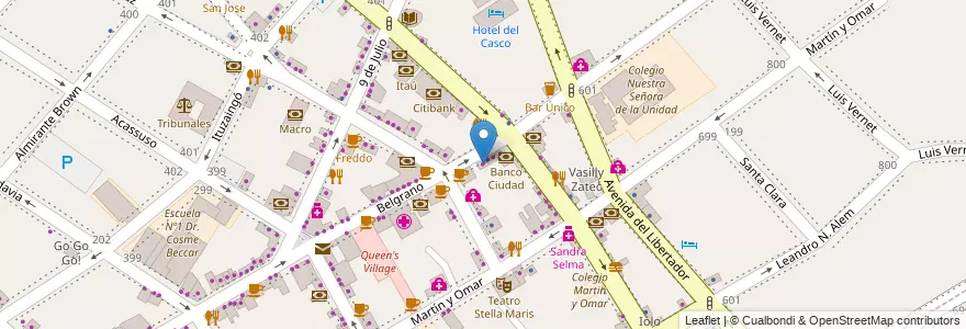 Mapa de ubicacion de Swiss Medical Group en Arjantin, Buenos Aires, Partido De San Isidro, San Isidro.