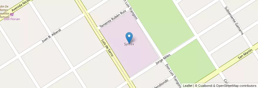 Mapa de ubicacion de Syntex en Arjantin, Buenos Aires, Partido De Esteban Echeverría, Luis Guillón.