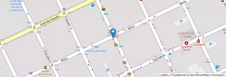 Mapa de ubicacion de Syquet en Argentina, Buenos Aires, Partido De Tandil, Tandil.