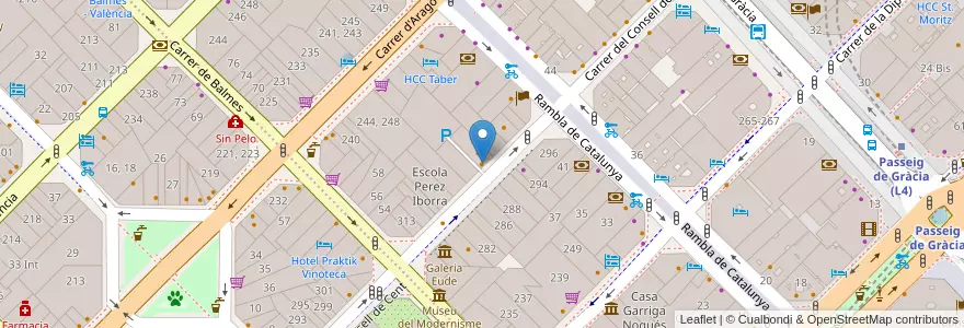 Mapa de ubicacion de T-Burger Station Barcelona en 西班牙, Catalunya, Barcelona, Barcelonès, Barcelona.
