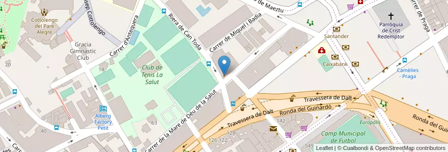Mapa de ubicacion de Ta-tung en Spanien, Katalonien, Barcelona, Barcelonès, Barcelona.
