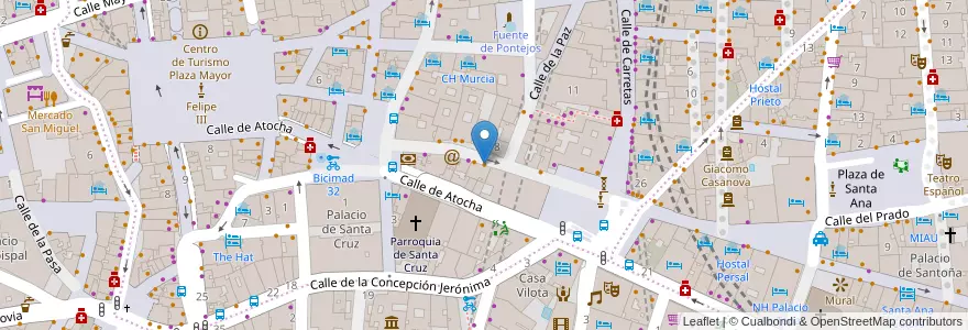 Mapa de ubicacion de Taberna 3 en İspanya, Comunidad De Madrid, Comunidad De Madrid, Área Metropolitana De Madrid Y Corredor Del Henares, Madrid.