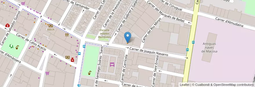 Mapa de ubicacion de Taberna Amparín en Spain, Valencian Community, Valencia, Comarca De València, Valencia.