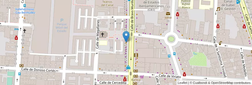 Mapa de ubicacion de Taberna Annunnaki en España, Comunidad De Madrid, Comunidad De Madrid, Área Metropolitana De Madrid Y Corredor Del Henares, Madrid.
