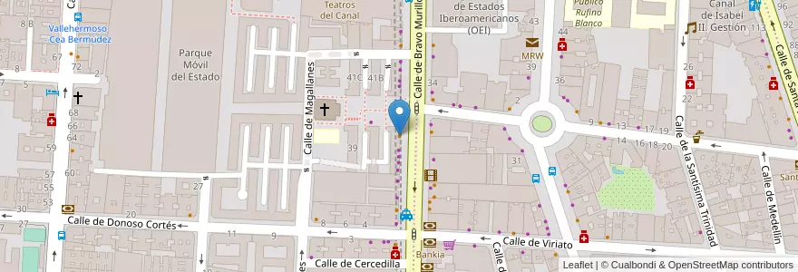 Mapa de ubicacion de Taberna Anunnaki en إسبانيا, منطقة مدريد, منطقة مدريد, Área Metropolitana De Madrid Y Corredor Del Henares, مدريد.
