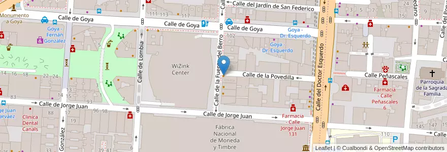 Mapa de ubicacion de Taberna Basarri en 西班牙, Comunidad De Madrid, Comunidad De Madrid, Área Metropolitana De Madrid Y Corredor Del Henares, Madrid.