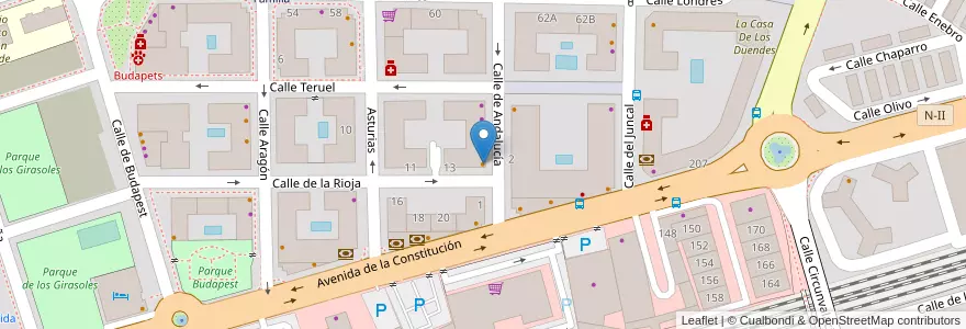 Mapa de ubicacion de Taberna Cántabra en Spagna, Comunidad De Madrid, Comunidad De Madrid, Área Metropolitana De Madrid Y Corredor Del Henares, Torrejón De Ardoz.