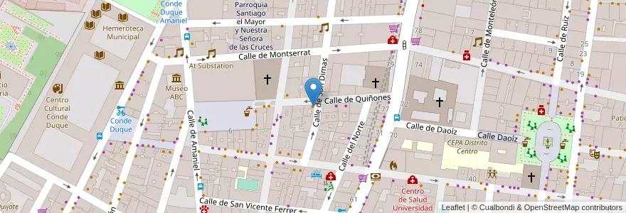 Mapa de ubicacion de Taberna Casa Antonio en Spanje, Comunidad De Madrid, Comunidad De Madrid, Área Metropolitana De Madrid Y Corredor Del Henares, Madrid.