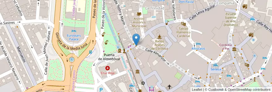 Mapa de ubicacion de Taberna Casa Bravo en 西班牙, 安达鲁西亚, Córdoba, Córdoba.