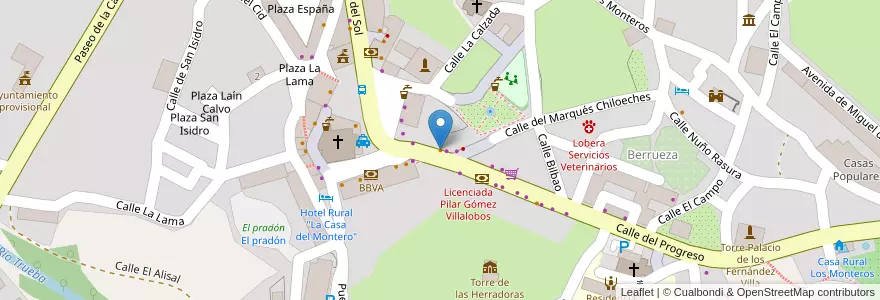 Mapa de ubicacion de Taberna de "El rápido" en İspanya, Castilla Y León, Burgos, Las Merindades, Espinosa De Los Monteros.