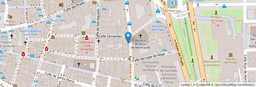 Mapa de ubicacion de Taberna de la Daniela en Испания, Мадрид, Мадрид, Área Metropolitana De Madrid Y Corredor Del Henares, Мадрид.