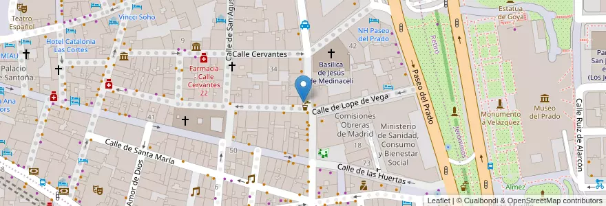 Mapa de ubicacion de Taberna de la Dolores en İspanya, Comunidad De Madrid, Comunidad De Madrid, Área Metropolitana De Madrid Y Corredor Del Henares, Madrid.