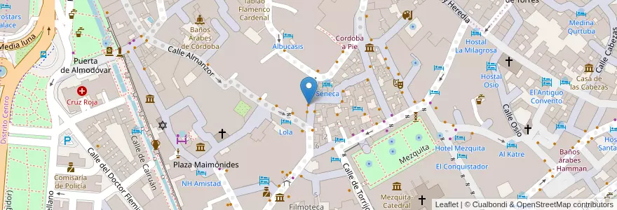 Mapa de ubicacion de Taberna Deanes en スペイン, アンダルシア州, コルドバ, コルドバ.