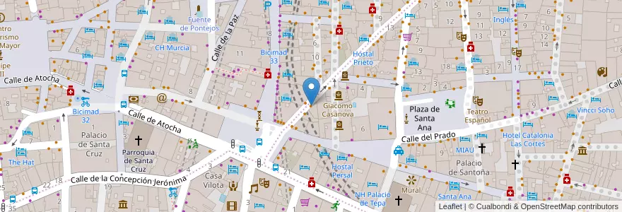 Mapa de ubicacion de Taberna del Chato en Spanje, Comunidad De Madrid, Comunidad De Madrid, Área Metropolitana De Madrid Y Corredor Del Henares, Madrid.
