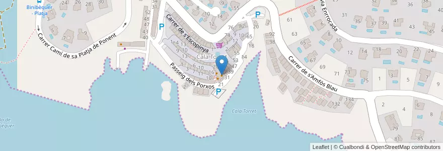 Mapa de ubicacion de Taberna del Corso en Испания, Балеарские Острова, España (Mar Territorial), Menorca, Балеарские Острова.