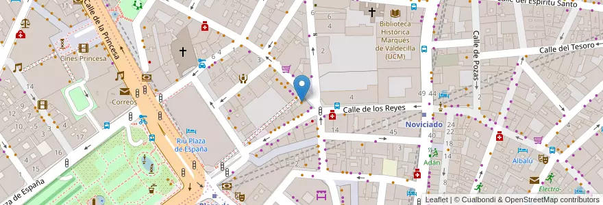 Mapa de ubicacion de Taberna del Mozárabe en Sepanyol, Comunidad De Madrid, Comunidad De Madrid, Área Metropolitana De Madrid Y Corredor Del Henares, Madrid.