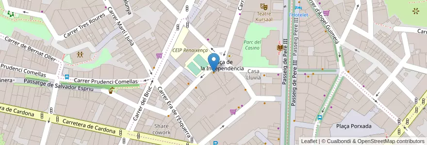 Mapa de ubicacion de Taberna del pinxo en Spagna, Catalunya, Barcelona, Bages, Manresa.