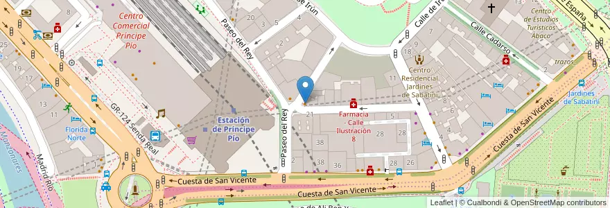 Mapa de ubicacion de Taberna del Príncipe en Испания, Мадрид, Мадрид, Área Metropolitana De Madrid Y Corredor Del Henares, Мадрид.