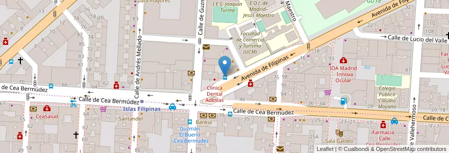 Mapa de ubicacion de Taberna del Volapié en 스페인, Comunidad De Madrid, Comunidad De Madrid, Área Metropolitana De Madrid Y Corredor Del Henares, 마드리드.