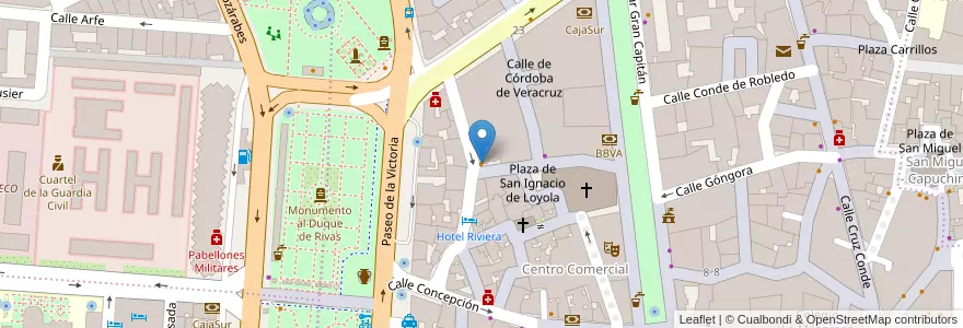 Mapa de ubicacion de Taberna El Poema en Spanien, Andalusien, Córdoba, Córdoba.