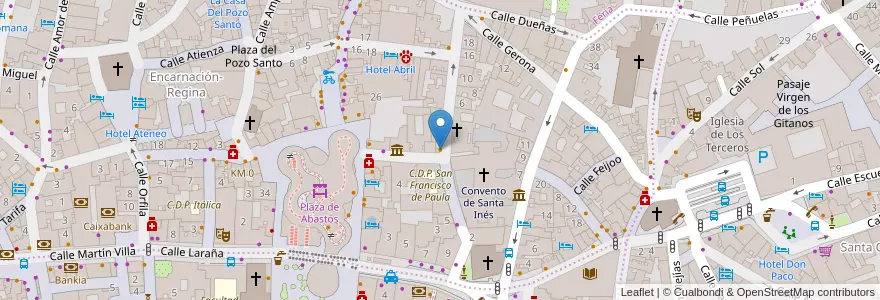 Mapa de ubicacion de Taberna la bañera en 西班牙, 安达鲁西亚, Sevilla, Sevilla.