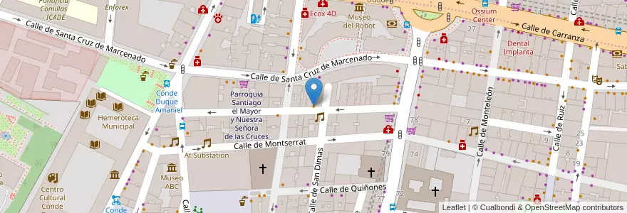 Mapa de ubicacion de Taberna La Bellota en Испания, Мадрид, Мадрид, Área Metropolitana De Madrid Y Corredor Del Henares, Мадрид.