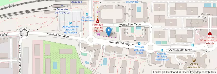 Mapa de ubicacion de Taberna la Cañería en 西班牙, Comunidad De Madrid, Comunidad De Madrid, Área Metropolitana De Madrid Y Corredor Del Henares, Pozuelo De Alarcón.