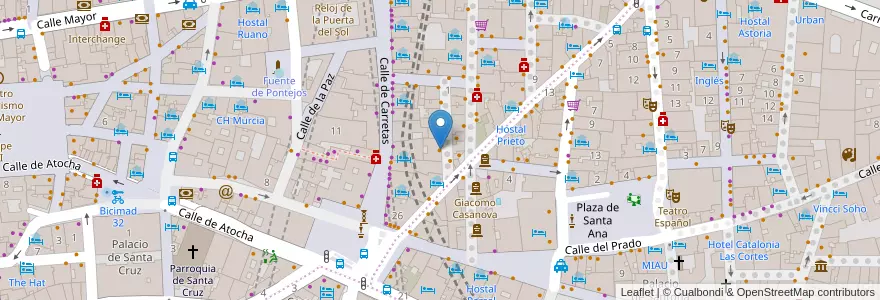 Mapa de ubicacion de Taberna La Descubierta en Испания, Мадрид, Мадрид, Área Metropolitana De Madrid Y Corredor Del Henares, Мадрид.