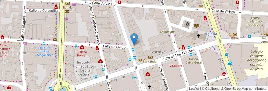 Mapa de ubicacion de Taberna La Mina en Spanien, Autonome Gemeinschaft Madrid, Autonome Gemeinschaft Madrid, Área Metropolitana De Madrid Y Corredor Del Henares, Madrid.