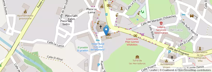 Mapa de ubicacion de Taberna La Tienda en 스페인, Castilla Y León, Burgos, Las Merindades, Espinosa De Los Monteros.