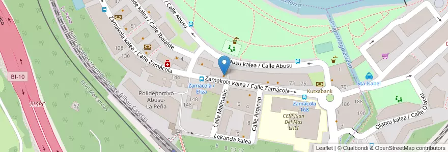 Mapa de ubicacion de Taberna Lalin en Испания, Страна Басков, Bizkaia, Bilboaldea, Бильбао.