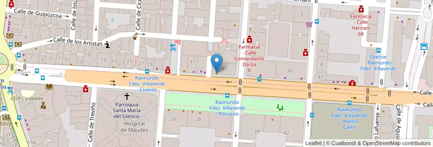 Mapa de ubicacion de Taberna Las Toreras en 西班牙, Comunidad De Madrid, Comunidad De Madrid, Área Metropolitana De Madrid Y Corredor Del Henares, Madrid.