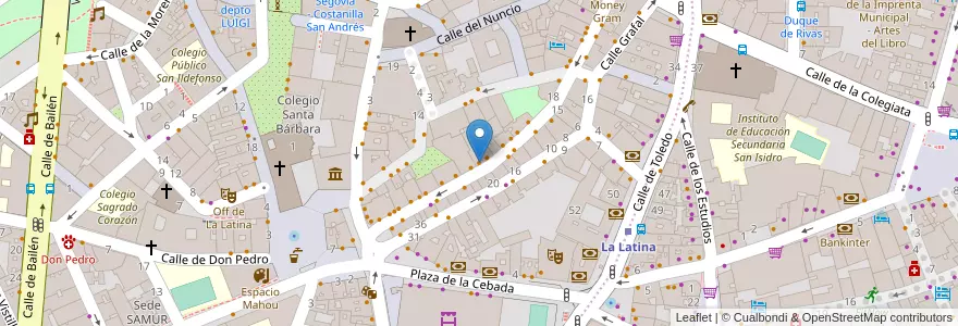 Mapa de ubicacion de Taberna los Huevos de Lucio en Sepanyol, Comunidad De Madrid, Comunidad De Madrid, Área Metropolitana De Madrid Y Corredor Del Henares, Madrid.