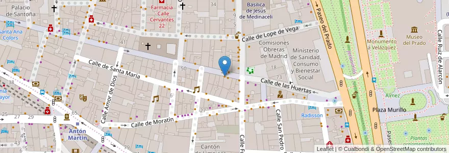 Mapa de ubicacion de Taberna Maceiras en إسبانيا, منطقة مدريد, منطقة مدريد, Área Metropolitana De Madrid Y Corredor Del Henares, مدريد.