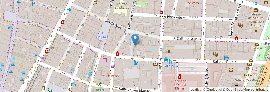 Mapa de ubicacion de Taberna Maldeamores en Испания, Мадрид, Мадрид, Área Metropolitana De Madrid Y Corredor Del Henares, Мадрид.