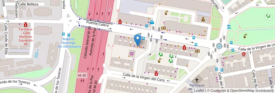 Mapa de ubicacion de Taberna Tinto Fino en Spain, Community Of Madrid, Community Of Madrid, Área Metropolitana De Madrid Y Corredor Del Henares, Madrid.