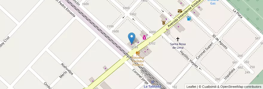 Mapa de ubicacion de Tablada Goma en Argentinië, Buenos Aires, Partido De La Matanza, La Tablada.