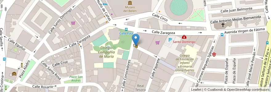 Mapa de ubicacion de Tablao Flamenco Puro Arte Jerez en إسبانيا, أندلوسيا, قادس, Campiña De Jerez, شريش.