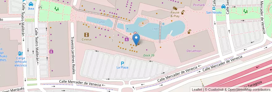Mapa de ubicacion de Taco Bell en إسبانيا, أرغون, سرقسطة, Zaragoza, سرقسطة.