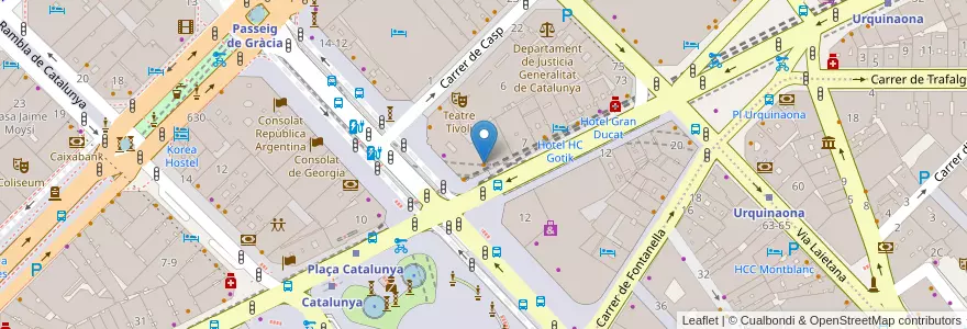 Mapa de ubicacion de Taco Bell en Spagna, Catalunya, Barcelona, Barcelonès, Barcelona.