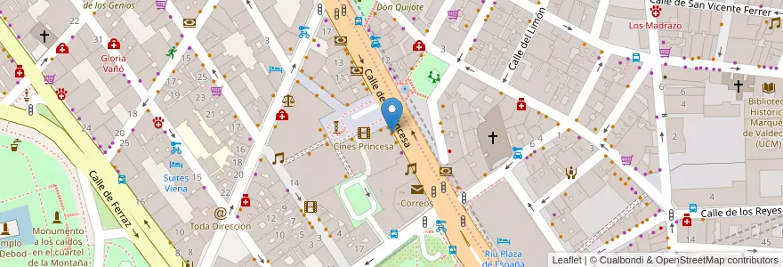 Mapa de ubicacion de Taco Bell en スペイン, マドリード州, Comunidad De Madrid, Área Metropolitana De Madrid Y Corredor Del Henares, Madrid.