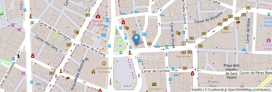 Mapa de ubicacion de Taco Bell en Spanje, Valencia, Valencia, Comarca De València, Valencia.